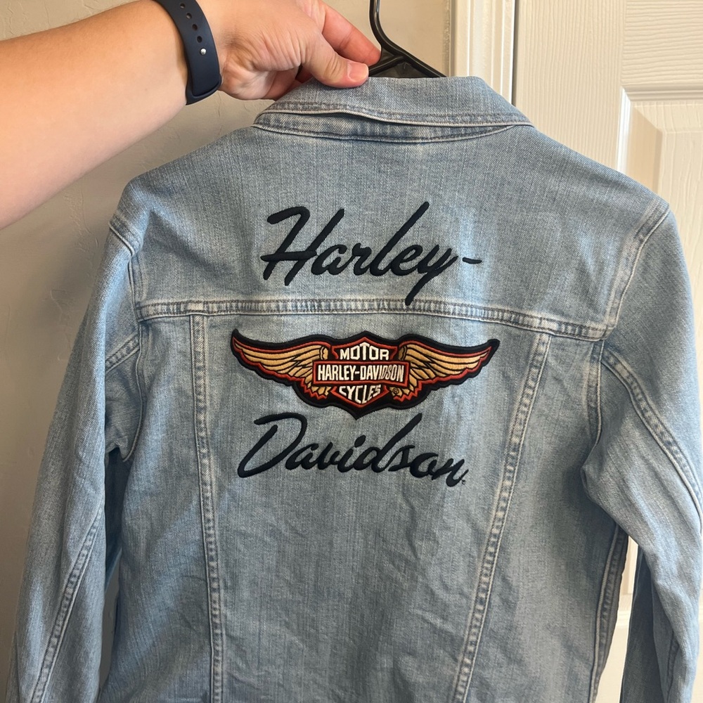 Harley-Davidson Classic Washed Blue Denim Jacket